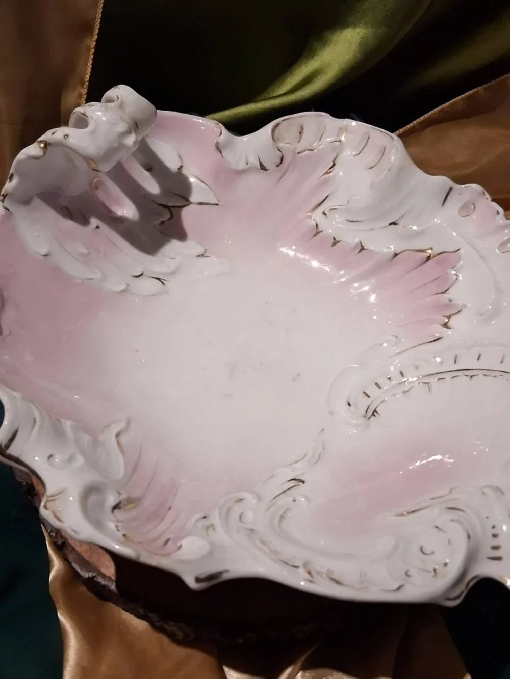 Antique Carl Tielsch (C.T. Germany) porcelain dresser tray 1895-1909